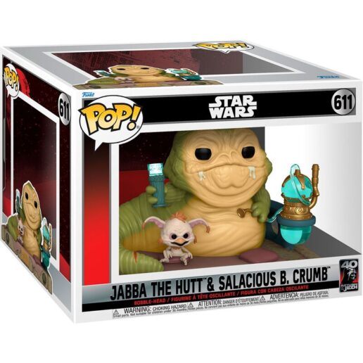 POP figure Deluxe Star Wars 40th Jabba The Hutt & Salacious B Crumb