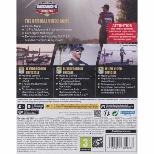 Bassmaster Fishing 2022 Deluxe Edition Playstation 5 PS5