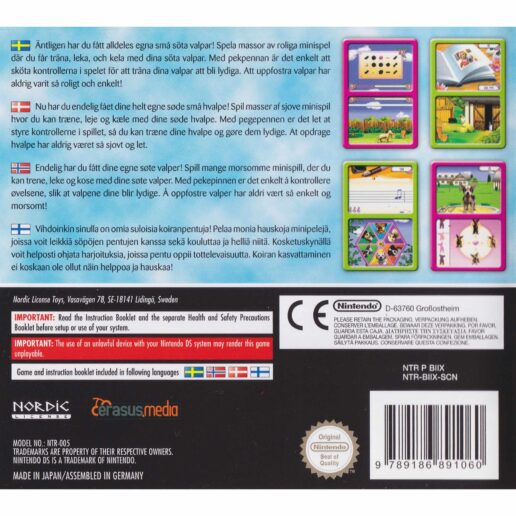 I Love Dogs My Cute Puppies Nintendo DS Swedish (Begagnad)