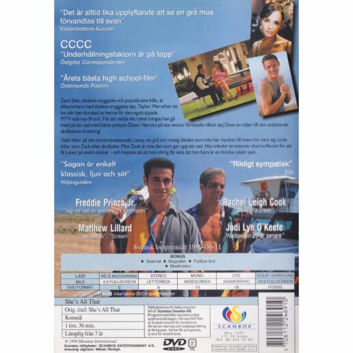 Shes All That DVD (Begagnad)