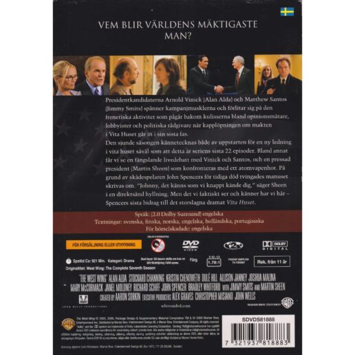 Vita Huset Hela sjunde säsongen DVD (Begagnad)