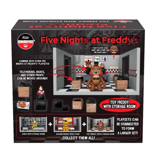 Snaps! playset figure Five Nights at Freddys Toy Freddy with Storage Room