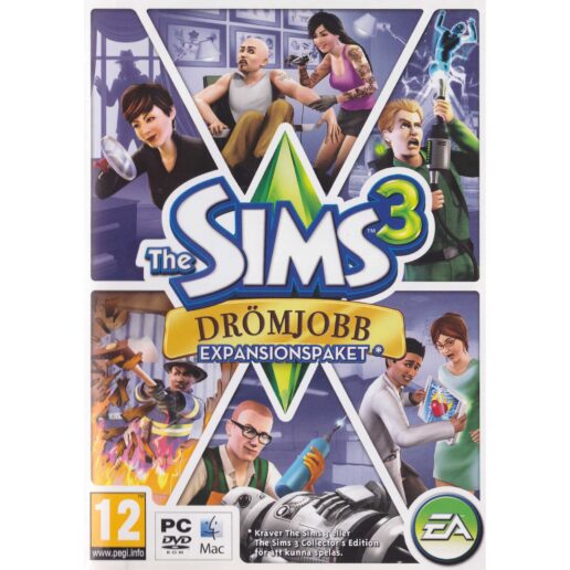 The Sims 3 Drömjobb Expansionspaket PC DVD Swedish (Begagnad)