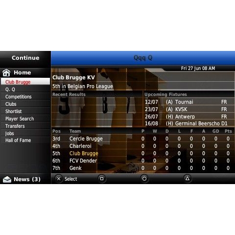 Football Manager Handheld 2009 Playstation Portable PSP Swedish (Begagnad)
