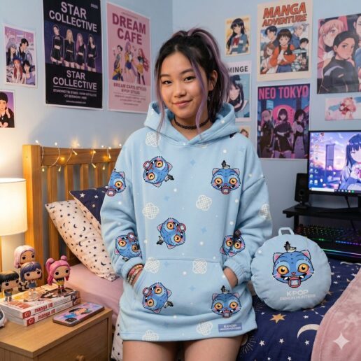 K-Pop Demon Hunters oversized sweatshirt cushion