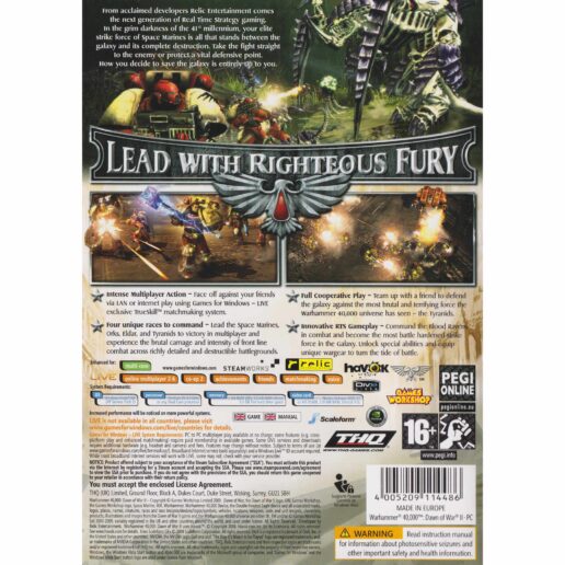 Warhammer 40000 Dawn of War II PC DVD (Begagnad)