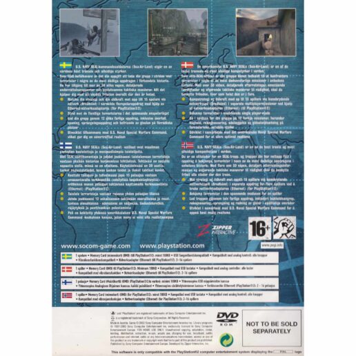 Socom US Navy Seals Playstation 2 PS2 Nordic Bundle Copy (Begagnad)