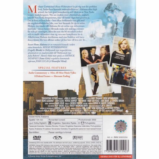 Sweet Home Alabama DVD (Begagnad)