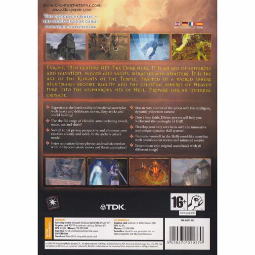 Knights of the Temple Infernal Crusade PC CD (Begagnad)