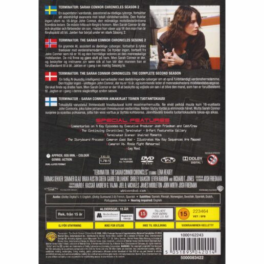 Terminator The Sarah Connor Chronicles Season 2 DVD (Begagnad)