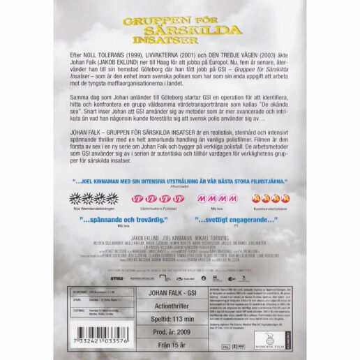 Johan Falk Gruppen för särskilda insatser DVD (Begagnad)