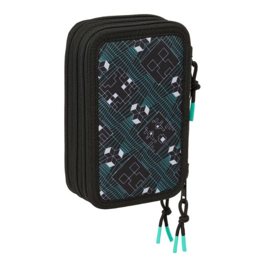 Minecraft Screen triple pencil case 37pcs