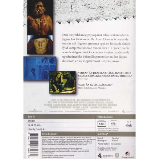 Saw III DVD (Begagnad)