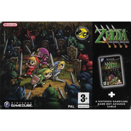 The Legend Of Zelda Four Swords Adventures Nintendo Gamecube Big Box (Begagnad)