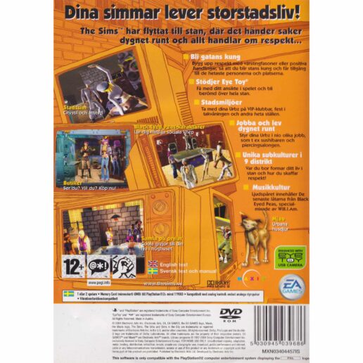 The Urbz Sims in the City Playstation 2 PS2 Swedish (Begagnad)