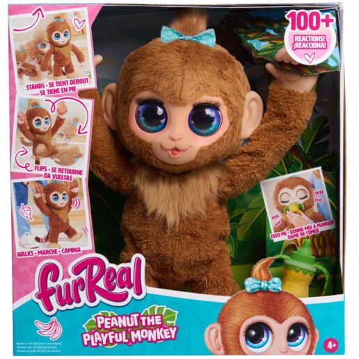 FurReal Peanut playful monkey Interactive plush toy