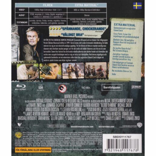 Blood Diamond Blu-Ray (Begagnad)