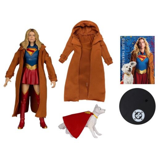 DC Comics Supergirl Deluxe Theatrical Edition Gold Label Collection Supergirl & Puppy Kripto figure 18cm DC Comics Supergirl Deluxe Theatrical Edition Gold Label Collection Supergirl & Puppy Kripto figure 18cm