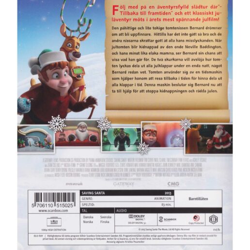 Uppdrag Rädda Jultomten Blu-Ray (Begagnad)