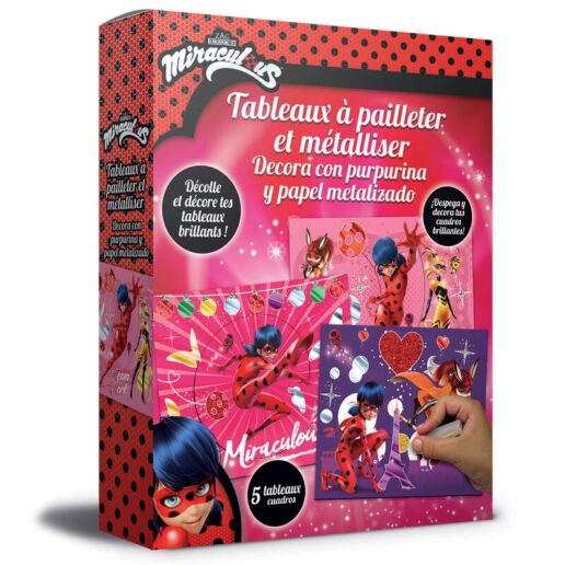 Miraculous Ladybug decorate with glitter and metallic foil