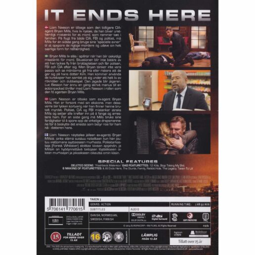 Taken 3 DVD (Begagnad)