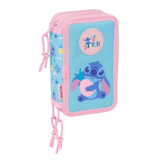 Disney Stitch Waves triple pencil case 37pcs
