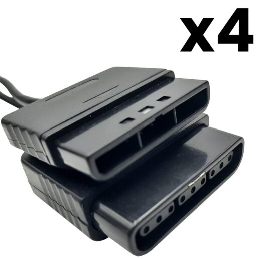 Förlängningskabel Handkontroll x 4 Playstation PS1 & PS2