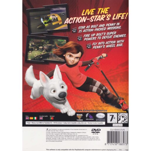 Disney Bolt Playstation 2 PS2 (Begagnad)