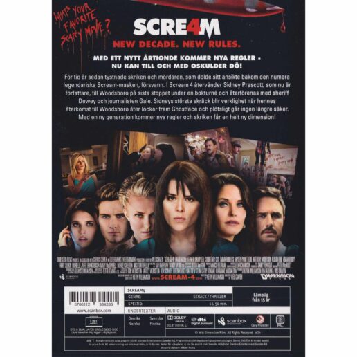 Scream 4 DVD (Begagnad)