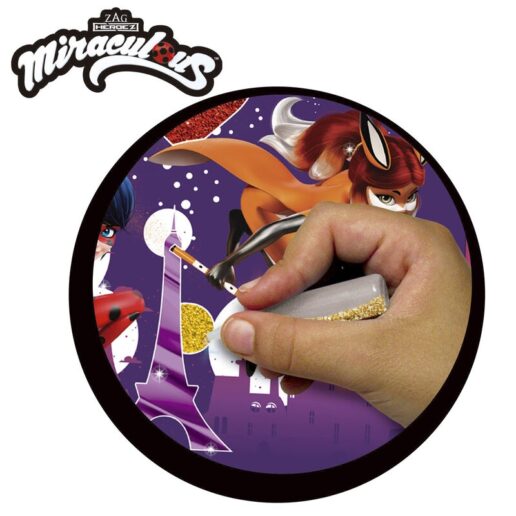 Miraculous Ladybug decorate with glitter and metallic foil