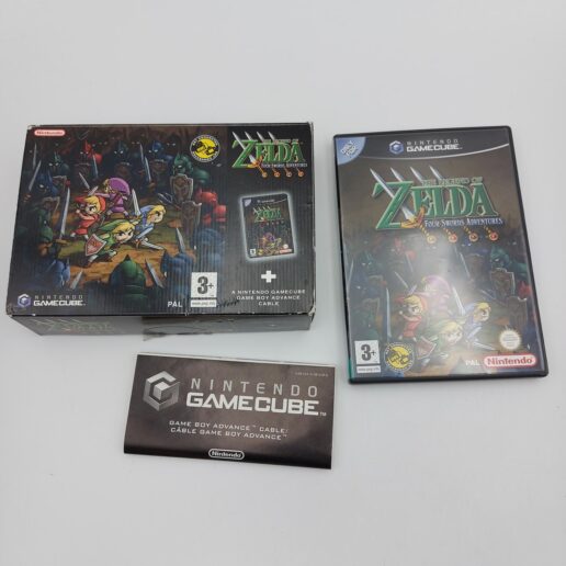 The Legend Of Zelda Four Swords Adventures Nintendo Gamecube Big Box (Begagnad)