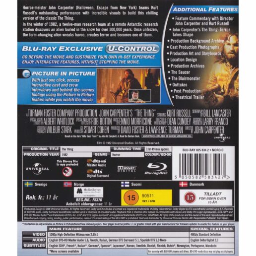 The Thing Blu-Ray (Begagnad)