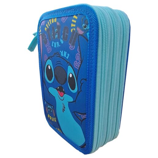 Disney Stitch triple pencil case