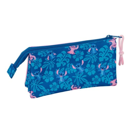 Disney Stitch & Angel triple pencil case