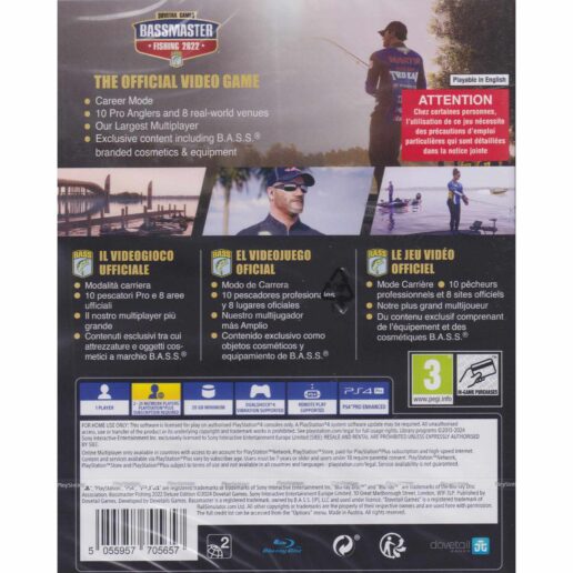 Bassmaster Fishing 2022 Deluxe Edition Playstation 4 PS4