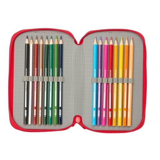 Disney Mickey & Friends Racing triple pencil case 37pcs