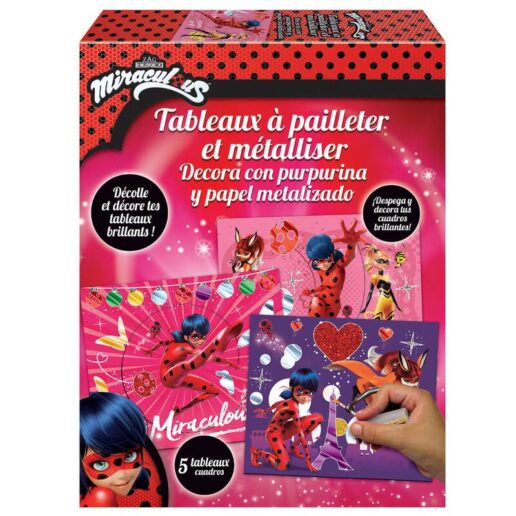 Miraculous Ladybug decorate with glitter and metallic foil