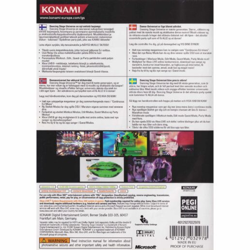 Dancing Stage Universe Xbox 360 Nordic (Begagnad)