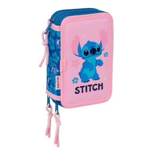 Disney Stitch & Angel triple pencil case 37pcs