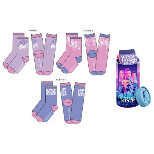 K-Pop Demon Hunter pack 3 socks