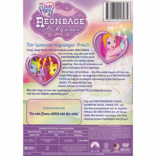 My Little Pony Regnbåge På Rymmen DVD (Begagnad)
