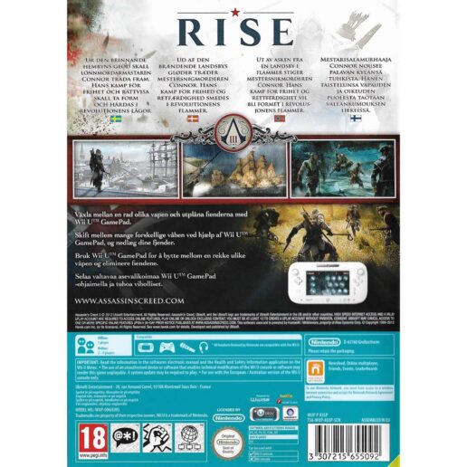 Assassins Creed III Nintendo Wii U Nordic (Begagnad)