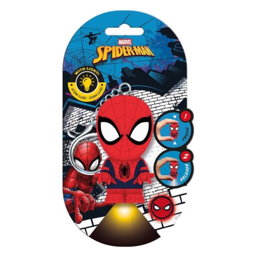 Flashies Marvel Spiderman 3D keychain with led flashlight