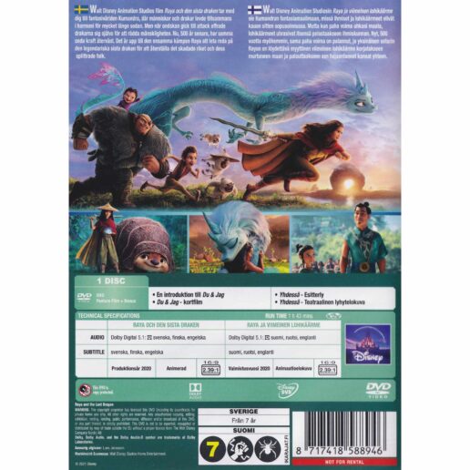 Raya and the Last Dragon DVD (Begagnad)
