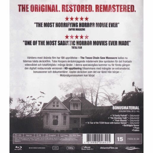The Texas Chainsaw Massacre Blu-Ray (Begagnad)