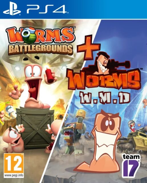 Worms Battlegrounds + Worms WMD Double Pack Playstation 4 PS4 Worms Battlegrounds + Worms WMD Double Pack Playstation 4 PS4