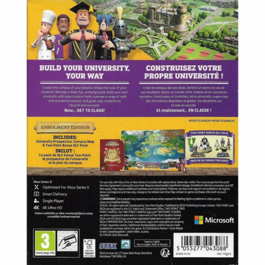 Two Point Campus Enrolment Edition Xbox Series X Xbox One (Begagnad)