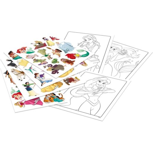 Crayola Disney Princess Colouring Book + Stickers Set