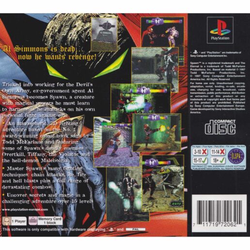 Spawn the Eternal Playstation 1 PS1 (Begagnad)