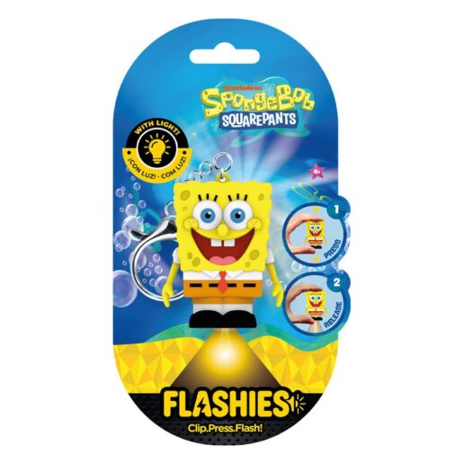 Flashies Sponge Bob 3D keychain with led flashlight